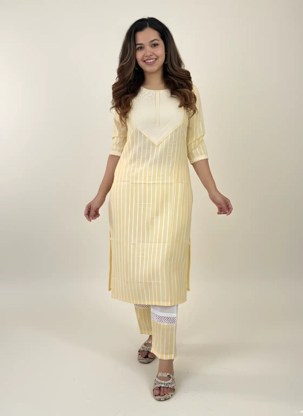 Sunshine Glow – Kurti Palazzo Set