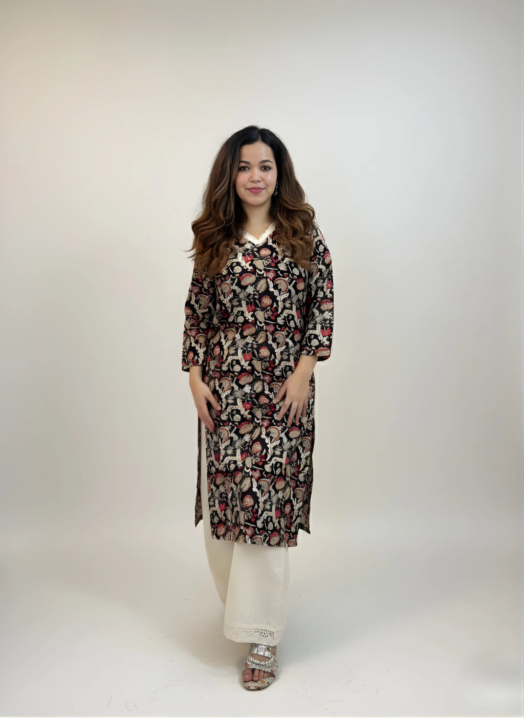 Midnight Harmony – Kurti Palazzo Set