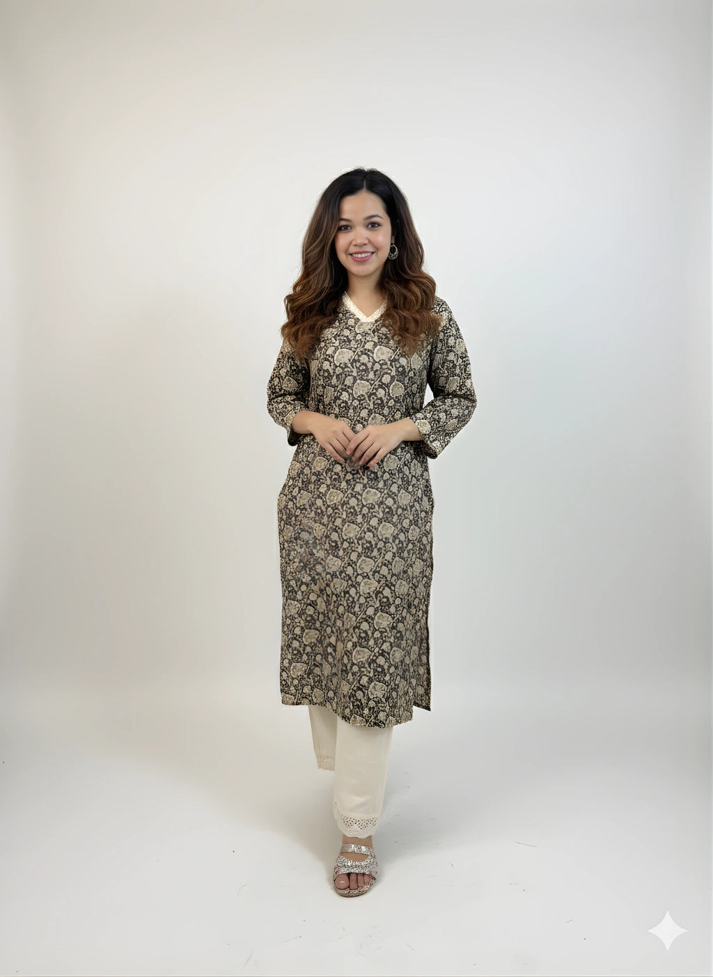 Olive Grace – Kurti Palazzo Set