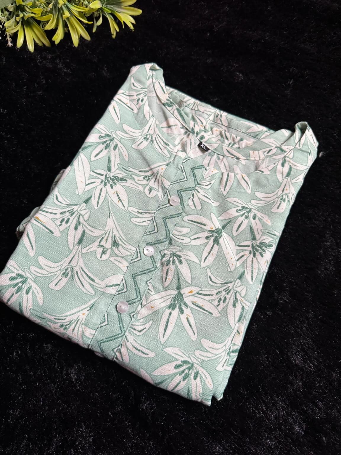 Mint Melody – Kurti Palazzo Set