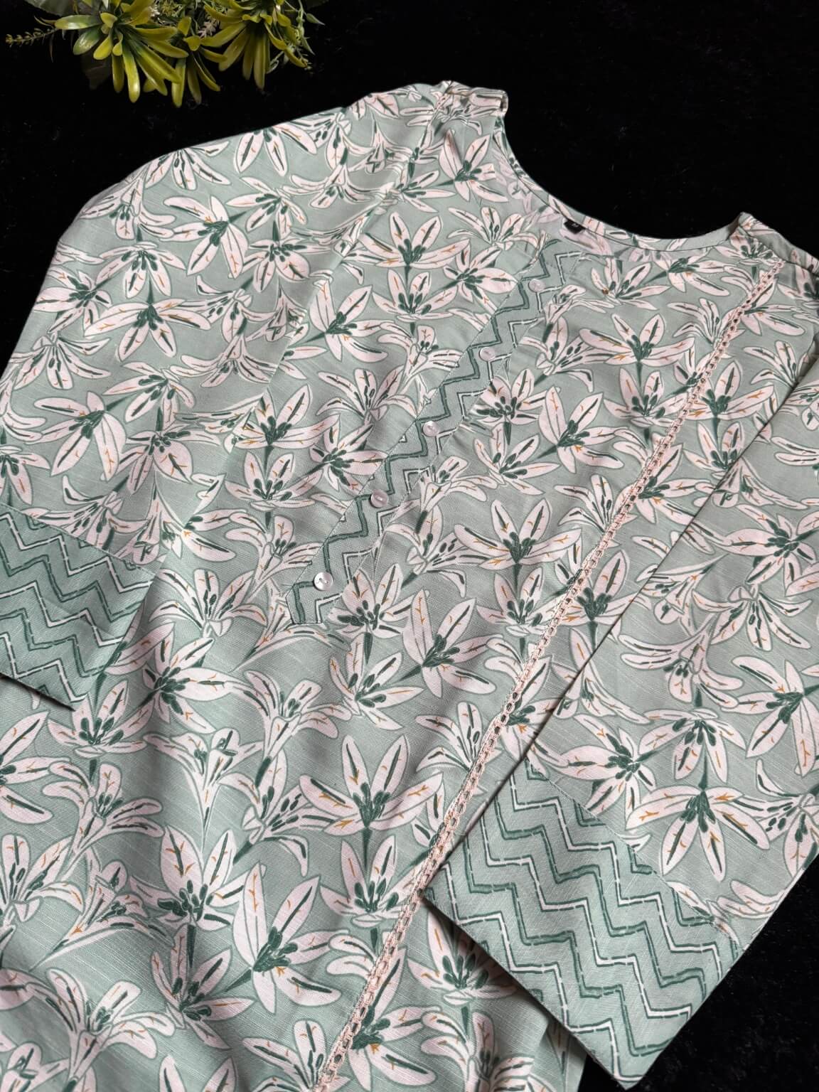 Mint Melody – Kurti Palazzo Set