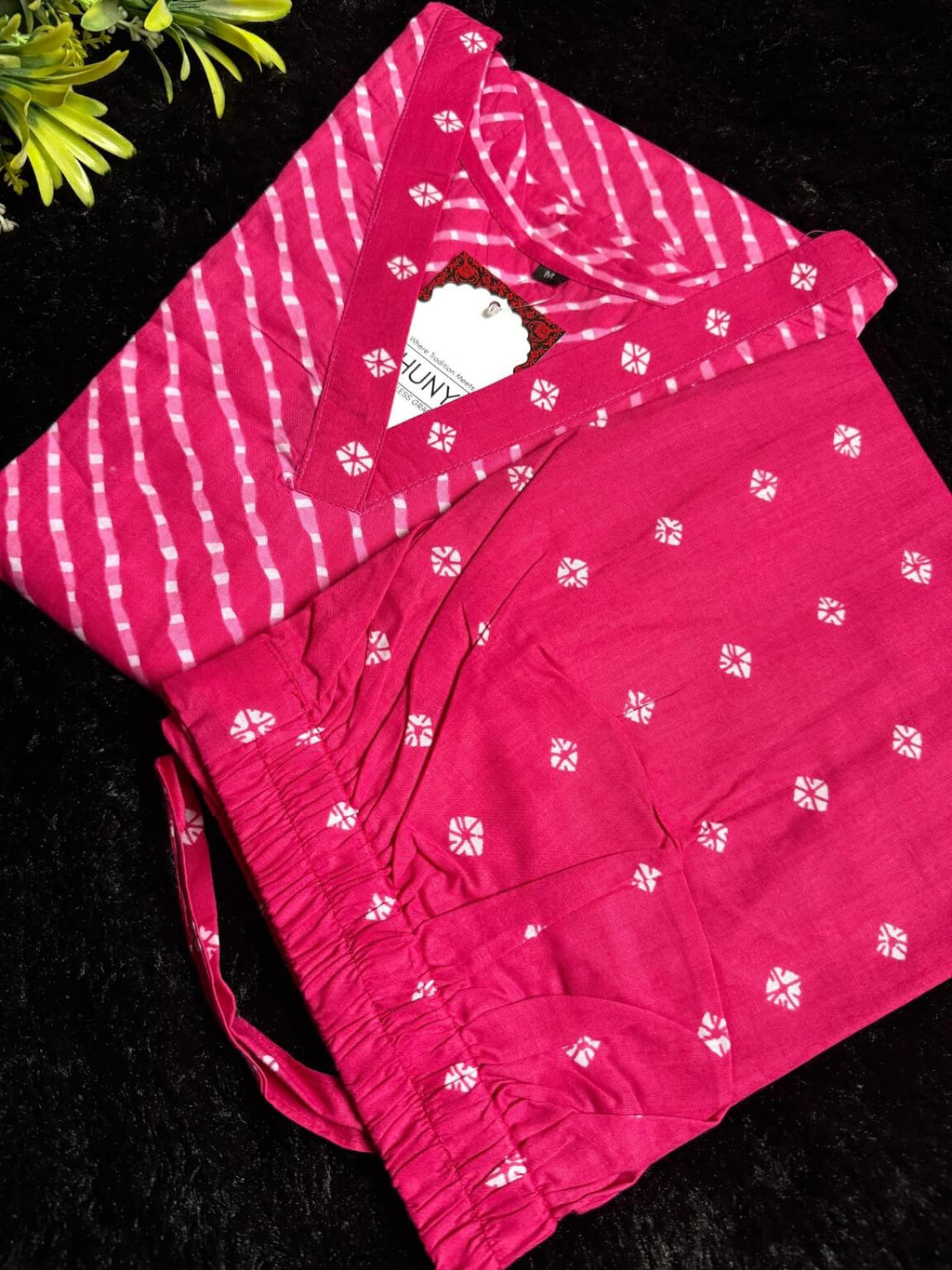 Gulabi Grace – Cotton Kurti Set