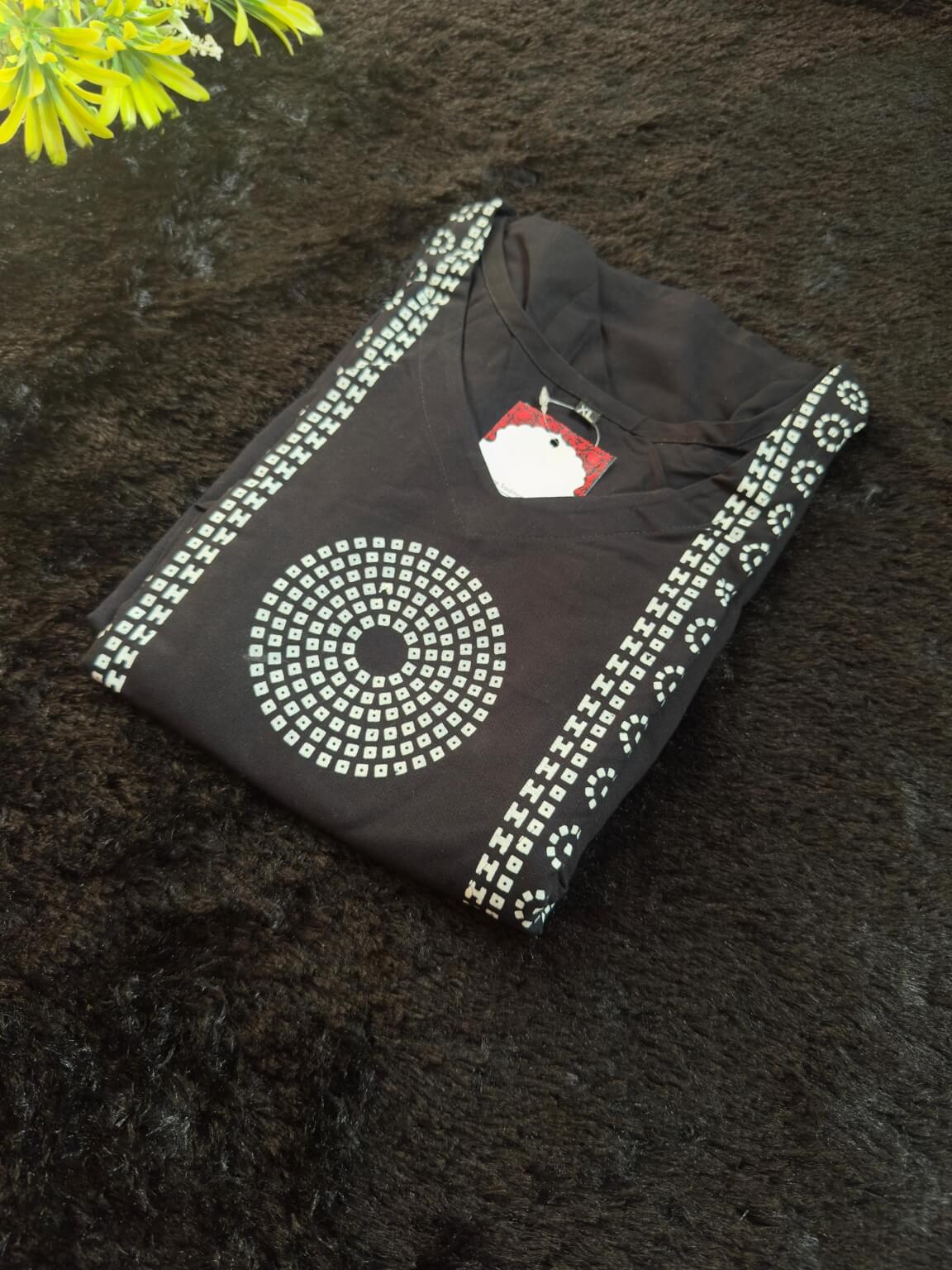 Noir Elegance – Kurti Palazzo Set