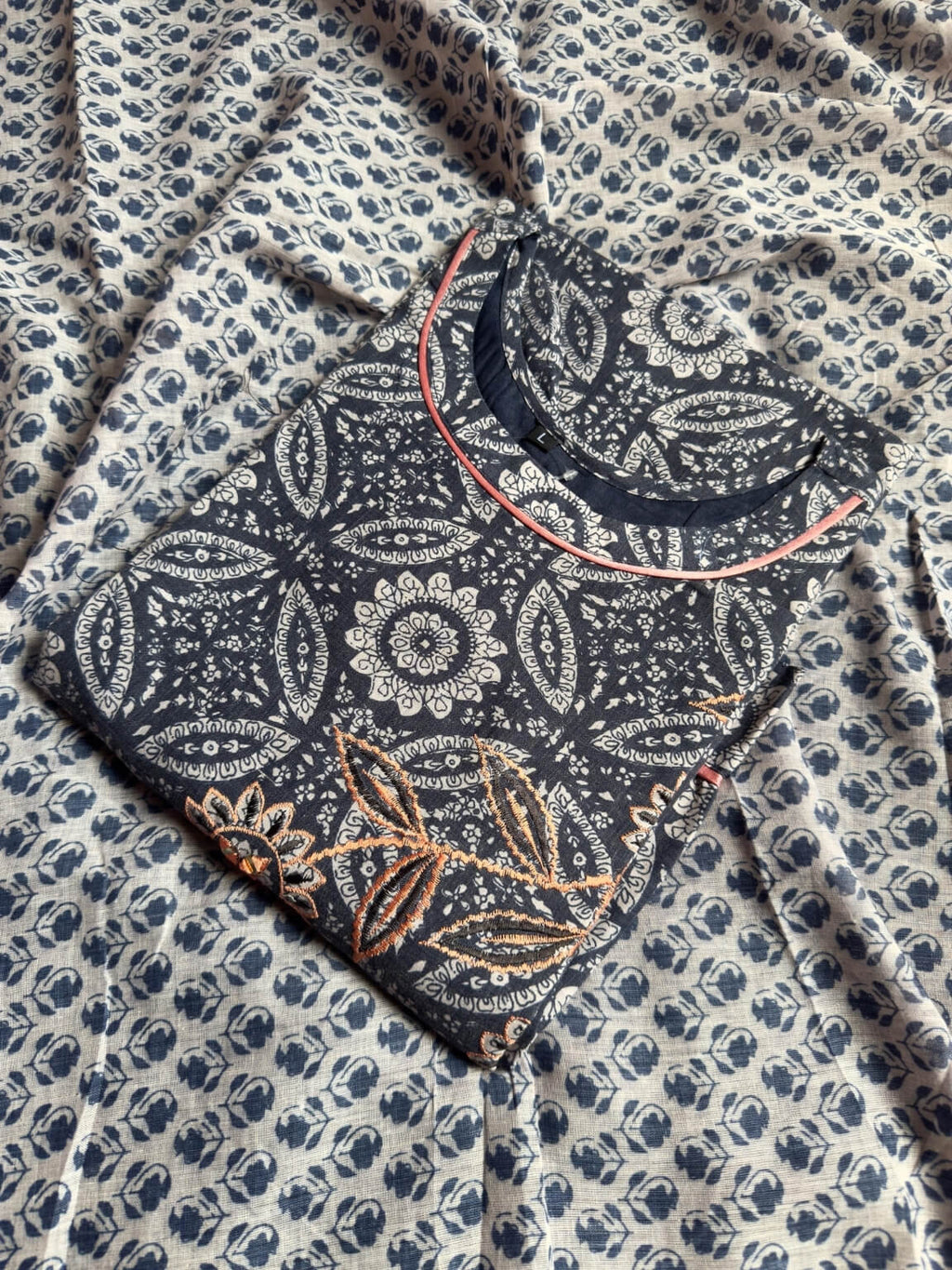 Summer Ease – Soft Cotton 3-Piece Kurti Set