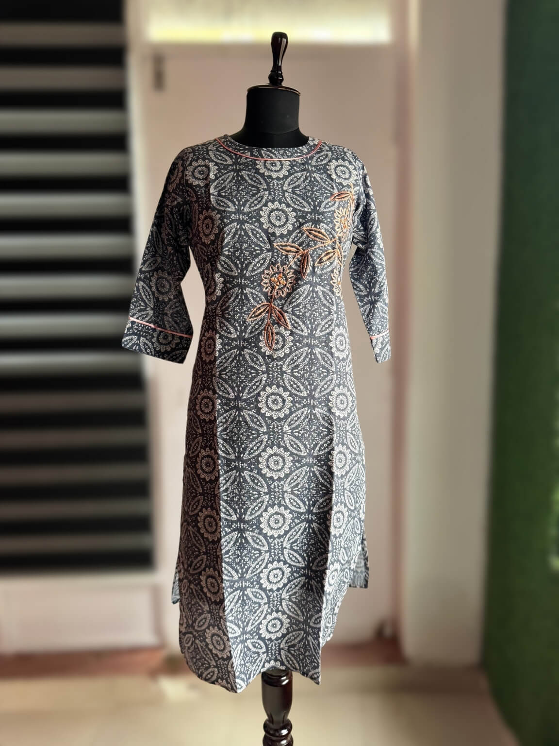 Summer Ease – Soft Cotton 3-Piece Kurti Set